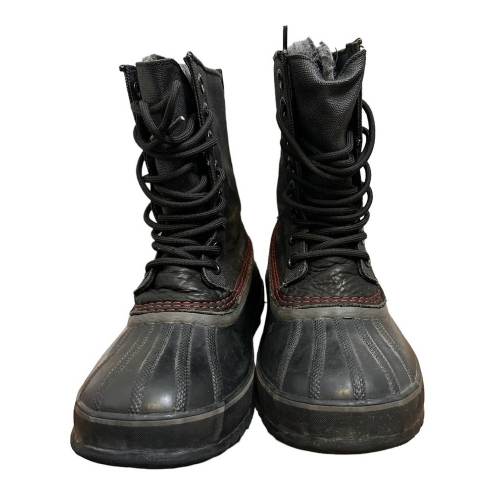 Sorel Men's 1964 Premium T CVS Boot Black/Sail‎ Red 8